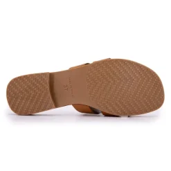 Sandale plate bride à paillettes Femme BIOSTOCK