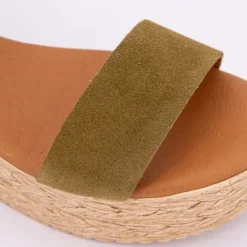 Sandales à plateforme bride kaki sev military Femme BIOSTOCK