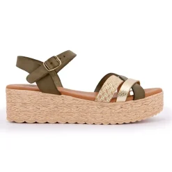 Sandales à plateforme multi avellana Femme BIOSTOCK