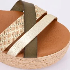 Sandales à plateforme multi avellana Femme BIOSTOCK