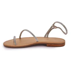 Sandales à strass Hodaxa argent Femme LES TROPEZIENNES PAR M.BELARBI