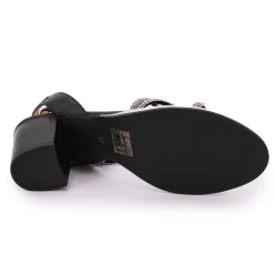 Sandales à talon carré et brides à strass Lilastar Femme LES TROPEZIENNES PAR M.BELARBI