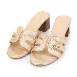 Sandales avec talons 5cm Livia or Femme LES TROPEZIENNES PAR M.BELARBI