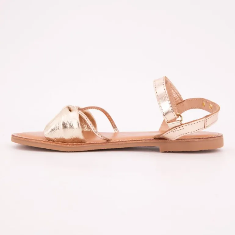 Sandales Bimak noeuds or à scratch LES TROPEZIENNES PAR M.BELARBI