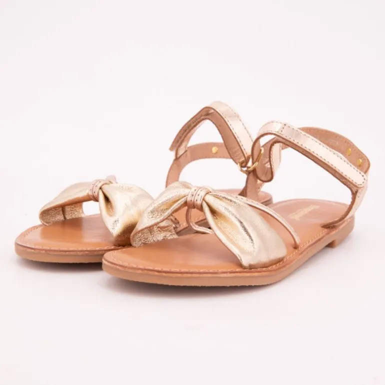 Sandales Bimak noeuds or à scratch LES TROPEZIENNES PAR M.BELARBI