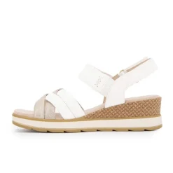 Sandales compensees white comb 36/41 Femme CAPRICE