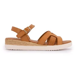 Sandales compensées à brides larges Femme BIOSTOCK