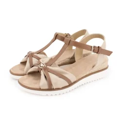 Sandales compensées avec corde semelle blanche Femme TOM TAILOR