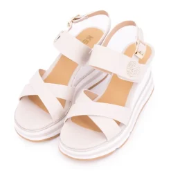 Sandales compensées plateforme à boucle avec bijou Femme KEYS