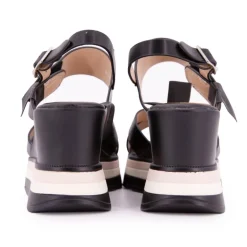 Sandales compensées plateforme à boucle avec bijou Femme KEYS