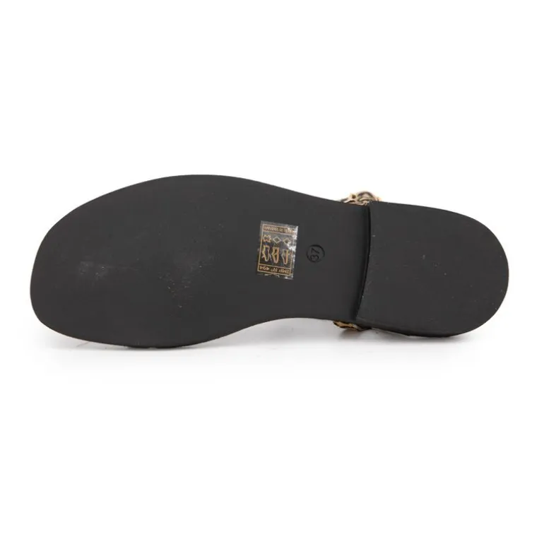 Sandales Coralie à strass motif léopard Femme LES TROPEZIENNES PAR M.BELARBI