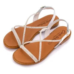 Sandales cristal avec bride à strass Femme CARLA TORTOSA