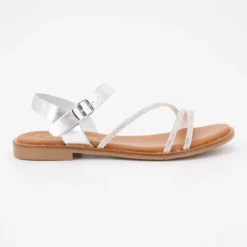 Sandales cristal boucle rond plat Femme CARLA TORTOSA