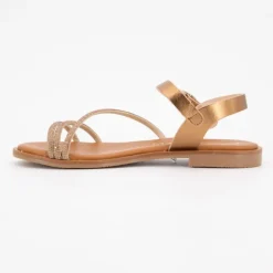 Sandales cristal boucle rond plat Femme CARLA TORTOSA