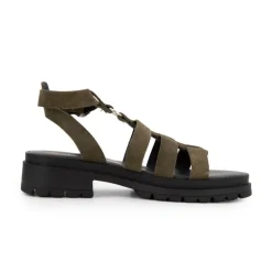 Sandales cuir Tobosued kaki Femme LES TROPEZIENNES PAR M.BELARBI