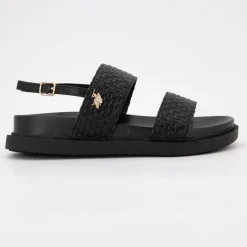 Sandales double bride kary tissées avec boucle Femme US POLO