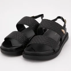 Sandales double bride kary tissées avec boucle Femme US POLO