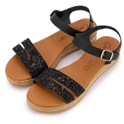 Sandales glitter avec bride à paillettes Femme CARLA TORTOSA