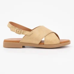 Sandales gold avec boucle doré Fille CARLA TORTOSA