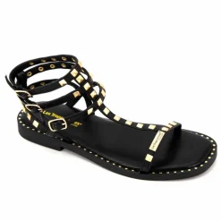 Sandales hautes cuir léger clouté Coralie Femme LES TROPEZIENNES PAR M.BELARBI