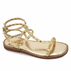 Sandales hautes cuir léger clouté Coralie Femme LES TROPEZIENNES PAR M.BELARBI