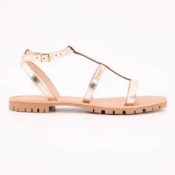 Sandales Hexom à boucle doré semelle crantée Femme LES TROPEZIENNES PAR M.BELARBI