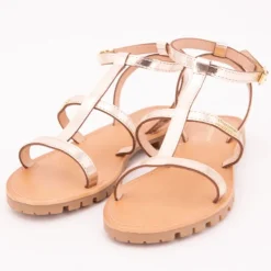 Sandales Hexom à boucle doré semelle crantée Femme LES TROPEZIENNES PAR M.BELARBI