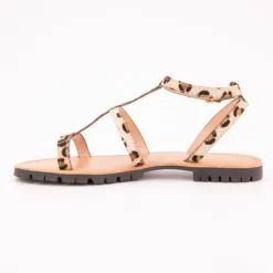 Sandales Hexom à motif leopard semelle crantée Femme LES TROPEZIENNES PAR M.BELARBI