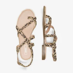 Sandales mari imprimé léopard avec boucle Femme ONLY