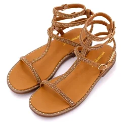 Sandales multi brides cheville à strass Coradiam Femme LES TROPEZIENNES PAR M.BELARBI