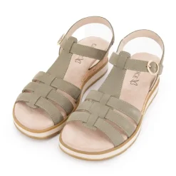 Sandales olive nubuc 36-41 Femme CAPRICE