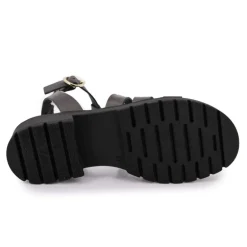 Sandales semelles épaisses Tobo noire Femme LES TROPEZIENNES PAR M.BELARBI