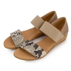 Sandales serpent suédine semelle corde Femme PINAZ