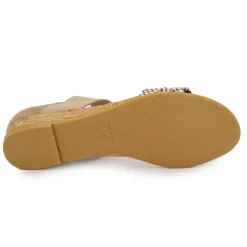 Sandales serpent suédine semelle corde Femme PINAZ