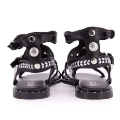 Sandales spartiates à clous avec boucles Femme KEYS