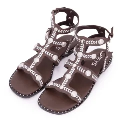 Sandales spartiates à clous avec boucles Femme KEYS