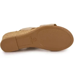 Sandales tissu chiné compensées Femme PINAZ