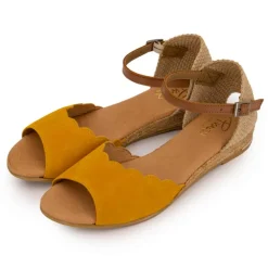 Sandales tressés avec boucle cheville Femme PINAZ