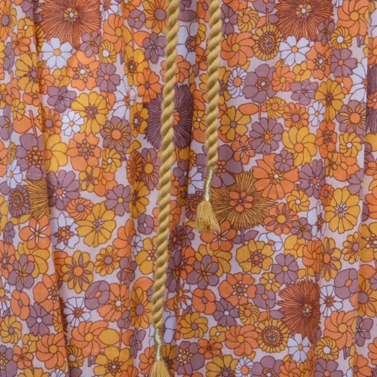 Sarouel marty à fleurs orange Femme ANTIK BATIK