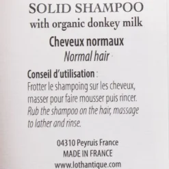 Shampoing solide 75g lait d'anesse Mixte LOTHANTIQUE