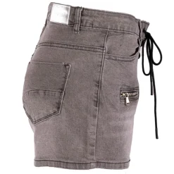 Short avec lacets medium blue denim délavé Femme JOSEPH 'IN