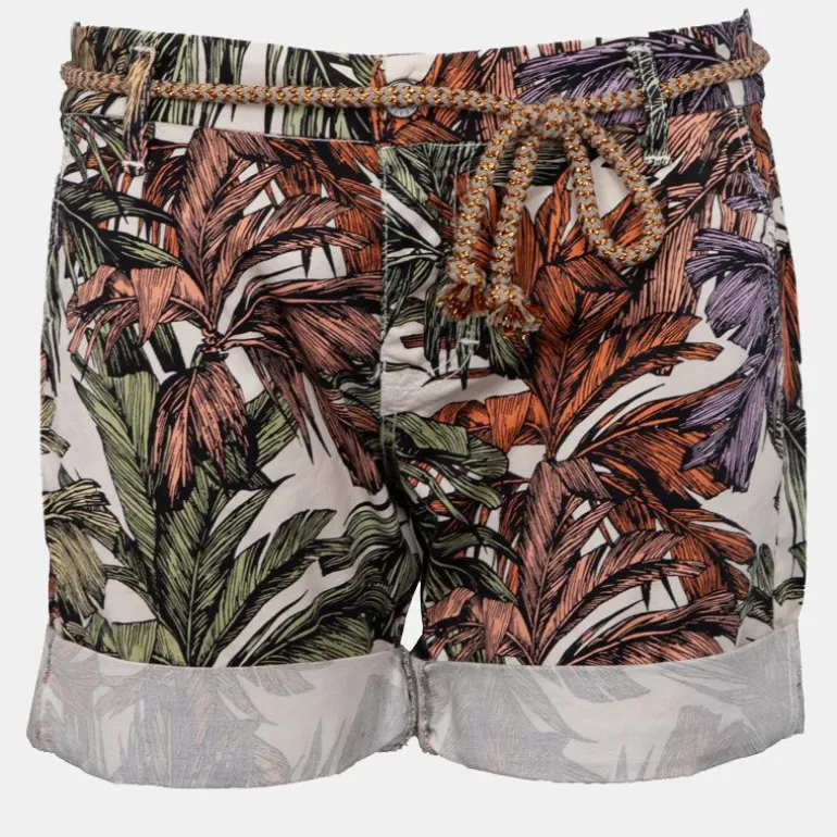 Short avec palmiers ceinture en corde Femme PLEASE