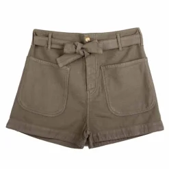 Short billie poches plaquées avec ceinture Femme HAPPY