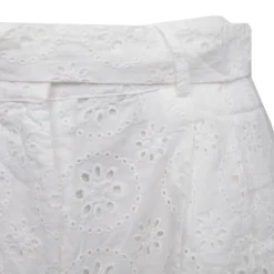 Short blanc brodé avec ceinture Selin Femme LA PETITE ETOILE