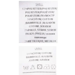 Short courte rayé noir et blanc boutons côté Femme DEELUXE 74