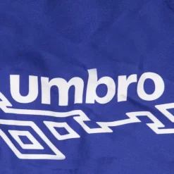 Short de bain bleu motifs graphiques et cordon blancs Homme UMBRO