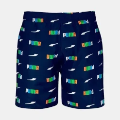 Short de bain navy imprimé de couleurs Puma Enfant PUMA