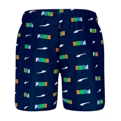 Short de bain navy imprimé de couleurs Puma Enfant PUMA