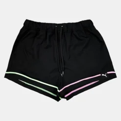Short de bain noir avec surpiqures colorées pastels Femme PUMA