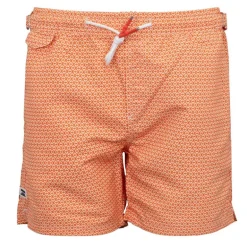 Short de bain orange basil avec imprimé graphique Homme DEELUXE 74